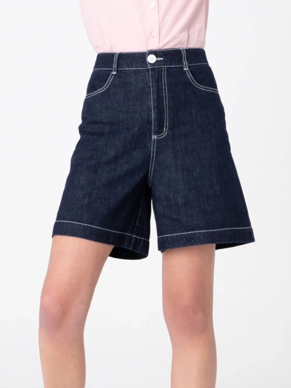 Modcloth X Princess Highway Cheeky Cherries High Rise Denim Shorts